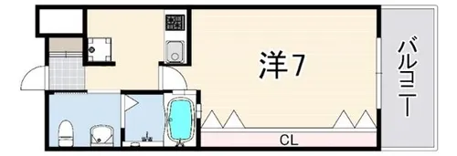 W.O.B.ROKKOHMICHI【2階】の間取り