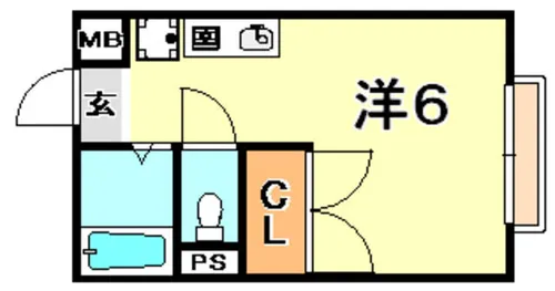 フローレンス ヨウコ 甲南【1階】の間取り
