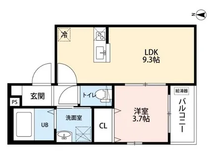 シャンテ六番町【3階】の間取り