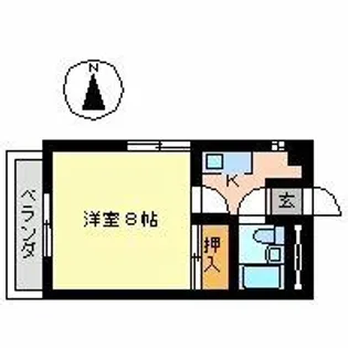 パークサイドアパートメンツ・パーソンズ【4階】の間取り