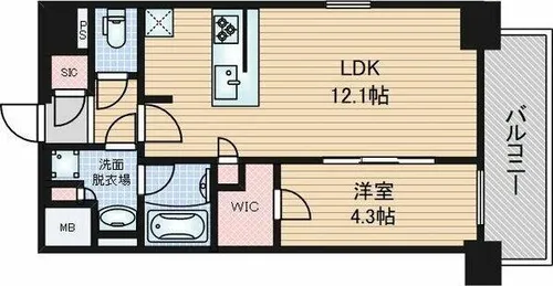 プレサンス ロジェ 車道駅前SOUTH【13階】の間取り