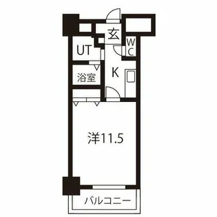 TQレジデンス名古屋錦(旧CASSIA錦本町通)【8階】の間取り
