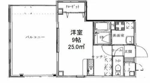 ルミエール難波【9階】の間取り