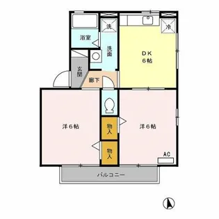 サンハイム一色 A【1階】の間取り