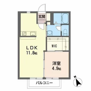センターヴィレッジ109A【2階】の間取り
