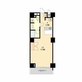 スクエア名駅南【6階】の間取り