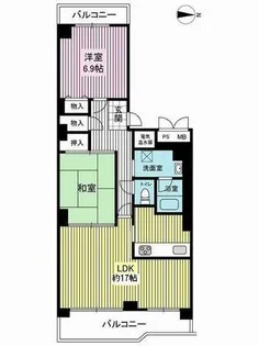 高槻ハウス【2階】の間取り