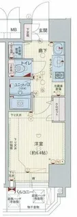 プレサンス心斎橋ラヴィ【7階】の間取り