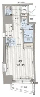 プレサンス中之島公園パークレジデンス【3階】の間取り
