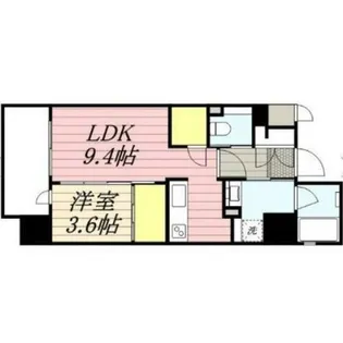 RJRクオーレ六本松【7階】の間取り