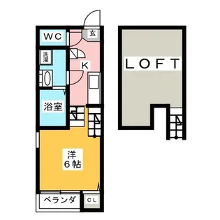 グランシエロ名古屋黄金【2階】の間取り