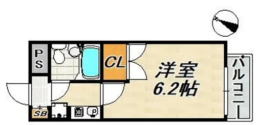 レジデンス長田【3階】の間取り