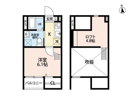 プレジール黄金【1階】の間取り