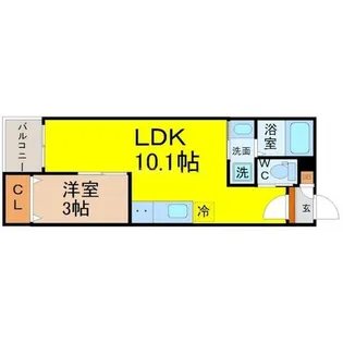 Warren nakashiotaⅡ【2階】の間取り