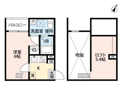 MERMAIDGARDEN(マーメイドガーデン)【2階】の間取り