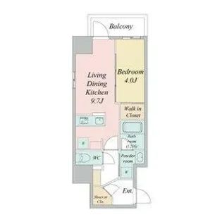 ブランシエスタ金山北【4階】の間取り