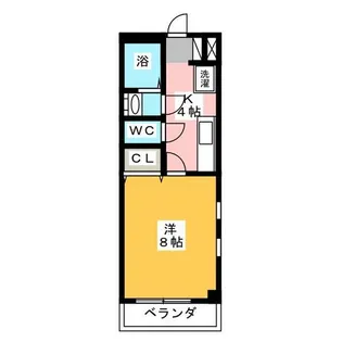 1Kの間取り画像