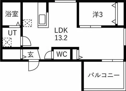 リトリート氷室【3階】の間取り