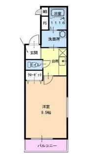 フジパレス東園田【3階】の間取り