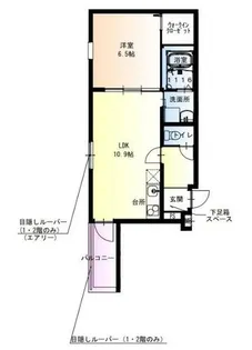 フジパレスJR塚口2番館【2階】の間取り