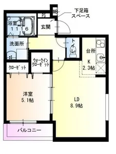 フジパレスJR塚口2番館【1階】の間取り