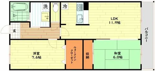 メイビスタ大淀【8階】の間取り