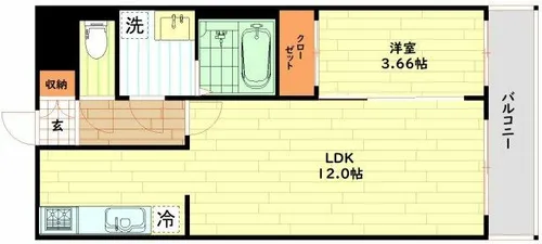 ES-Grande大阪 City Avenue【7階】の間取り