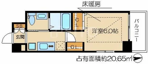 エステムプラザ京都三条大橋【2階】の間取り