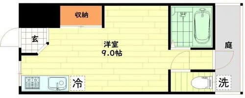清水ハイツ【1階】の間取り