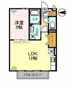 シャルトボナール【2階】の間取り