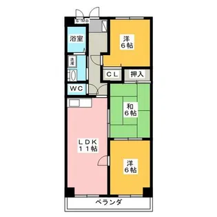 グランシャリオ【5階】の間取り