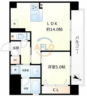 ALBLANC KYOMACHIBORI【2階】の間取り