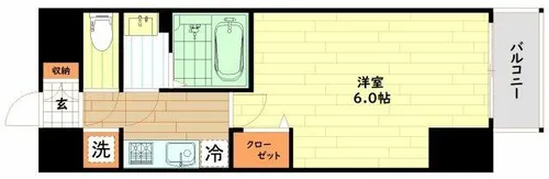 プレサンス福島吉野ミナージ【10階】の間取り