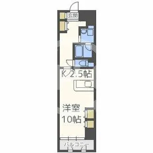 天満リバーサイドプラザ【2階】の間取り