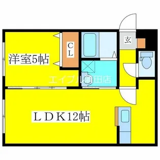 カーサ ボールパーク【1階】の間取り