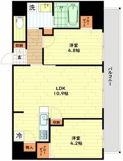 リヴェント福島野田【13階】の間取り