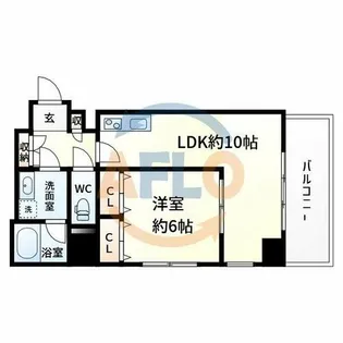 CITY SPIRE十三東【5階】の間取り