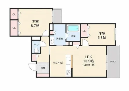 ShaMaison Surire【202号室】の間取り