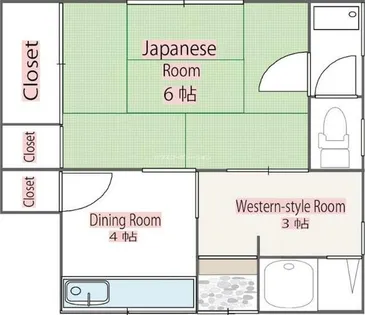 三橋文化【1階】の間取り