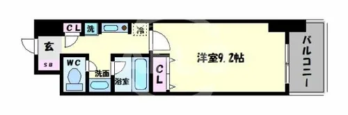 アリヴィオ夕陽ヶ丘【6階】の間取り