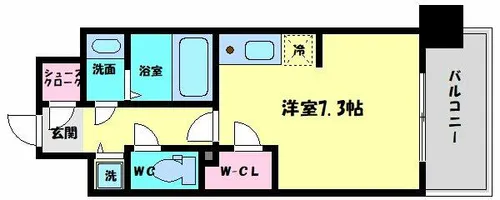 BLAU本町東【10階】の間取り