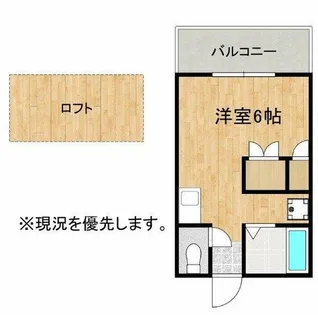 シティベール楠木Ⅱ【202号室】の間取り