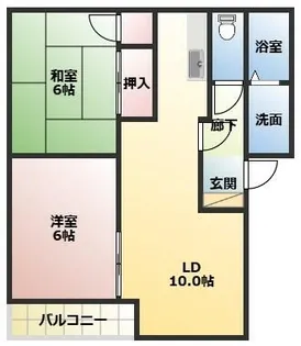 コーラルコートミツマツ【1階】の間取り