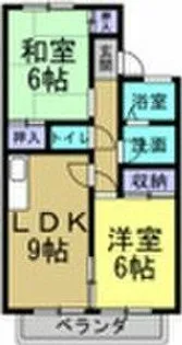 アルジャンKⅡ【202号室】の間取り