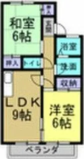 アルジャンKⅡ【202号室】の間取り