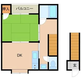 コーポラス南塚口【2階】の間取り