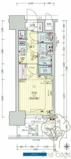 プレサンス新大阪ストリーム【14階】の間取り