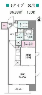 シーズンフラッツ新大阪【6階】の間取り
