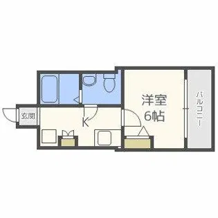 SERENiTE北浜【5階】の間取り