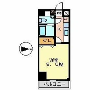 リベール名駅南【2階】の間取り